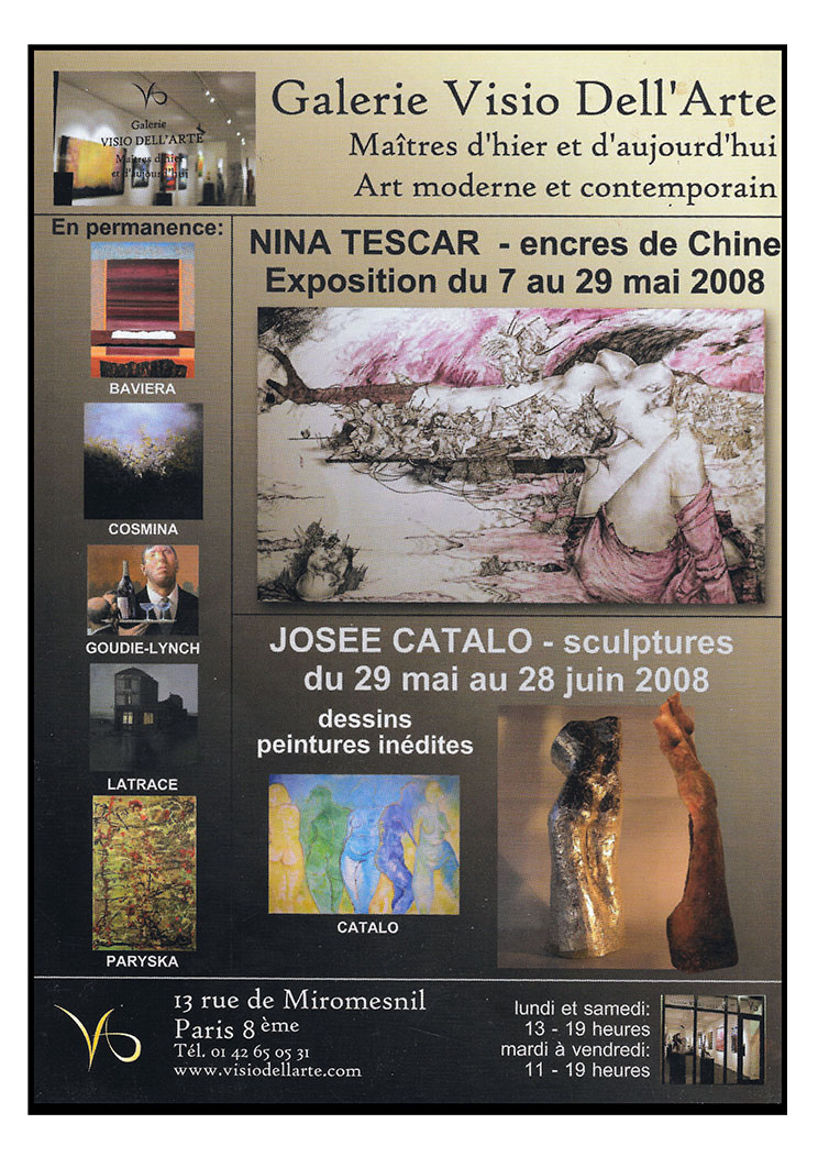 Galerie Visio Dell’Arte 2008 Exposition « Encre de Chine »