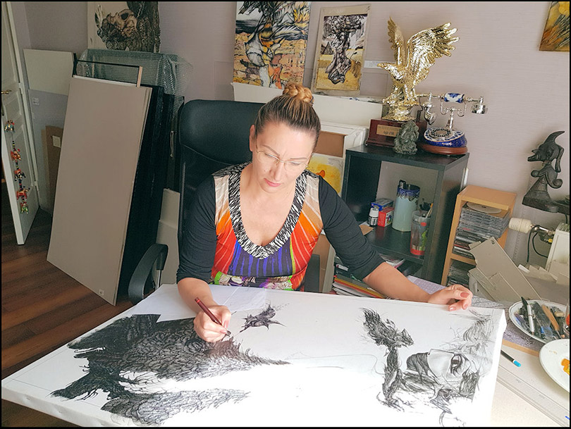 Nina Tescar - Artiste-Peintre et Dessinateur parisienne